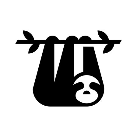 Sloth Logo. Icon design. Template elementsのイラスト素材