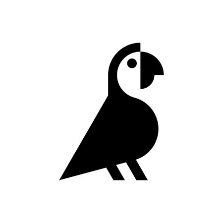 Parrot Logo. Icon design. Template elementsのイラスト素材