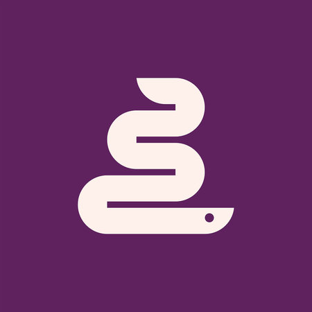Snake Logo. Icon design. Template elements