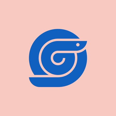 Snake Logo. Icon design. Template elementsのイラスト素材