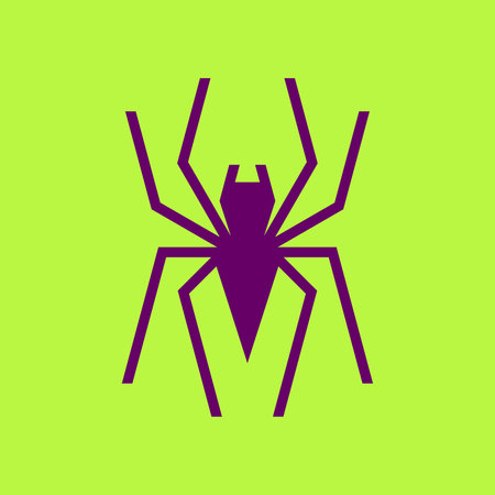 Spider logo. Icon design. Template elementsのイラスト素材