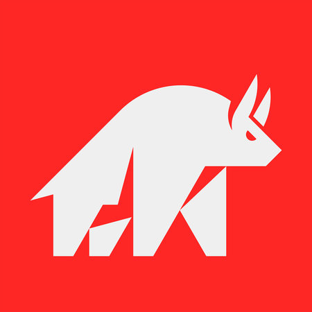 Bull Logo. Icon design. Template elementsのイラスト素材