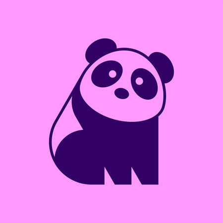 Panda logo. Icon design. Template elementsのイラスト素材