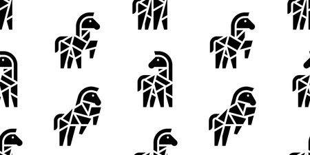 Seamless pattern with Zebras. isolated on white backgroundのイラスト素材