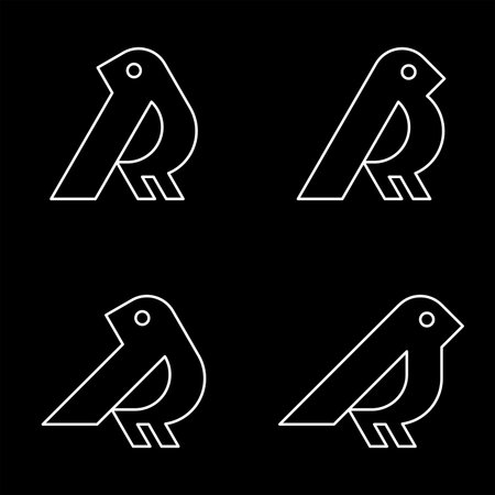 Set of Bird logo. Icon design. Template elementsのイラスト素材
