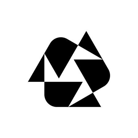 Abstract logo. Icon design. Template elements. Geometric abstract logosのイラスト素材