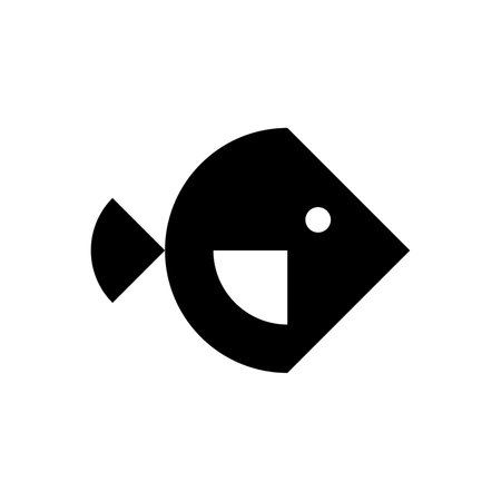 Fish logo. Icon design. Template elementsのイラスト素材