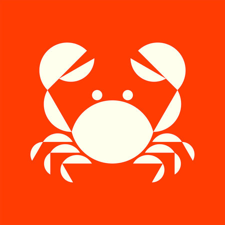Crab logo. Icon design. Template elementsのイラスト素材