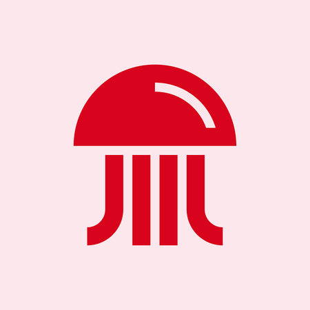 Jellyfish logo. Icon design. Template elementsのイラスト素材