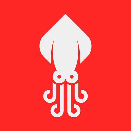 Squid logo. Icon design. Template elementsのイラスト素材