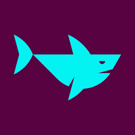 Shark logo. Icon design. Template elementsのイラスト素材