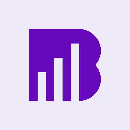 Letter B logo. Icon design. Template elements. Geometric abstract logosのイラスト素材