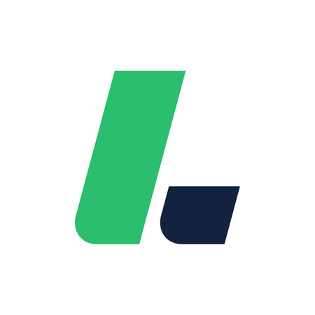 Letter L logo. Icon design. Template elements. Geometric abstract logosのイラスト素材