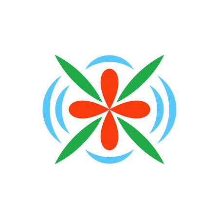 Abstract logo. Icon design. Template elements. Geometric abstract logosのイラスト素材