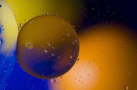 Space or planets universe cosmic abstract background. Abstract molecule atom sctructure. Macro shot...