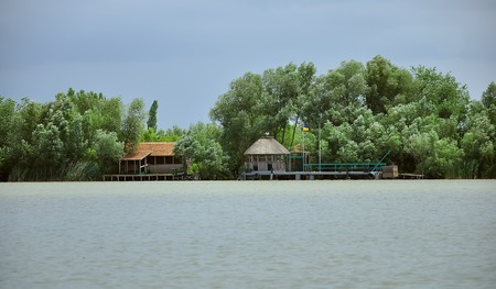 Tourist town Vilkovo is a city on the water. The city on the banks of the Danube River. June 10, 2011, Odessa regionのeditorial素材