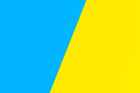 Blue yellow bright geometric background. A multi-colored backgroundの写真素材