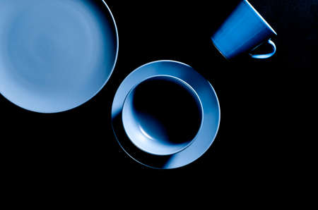 Multi-colored kitchen utensils of different shapes and sizesの写真素材