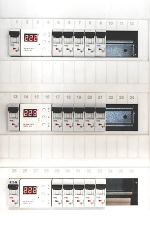 Electrical switchboard in the apartment