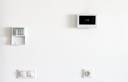 Video intercom and security system remote. Smart homeの写真素材