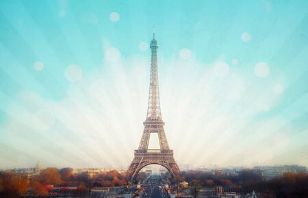 eiffel towerの写真素材
