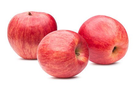 red apple isolated on white background.の写真素材