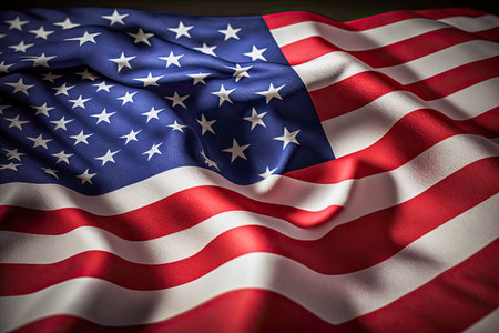 flag of the USA.の素材