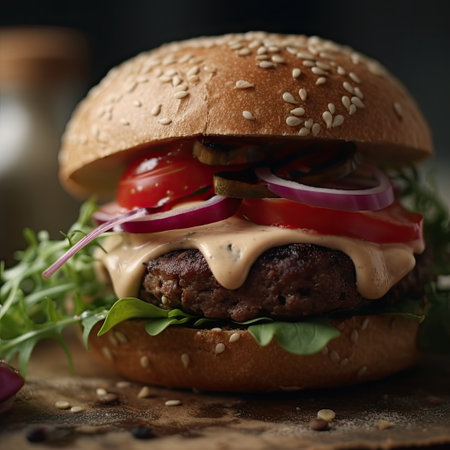 big and tasty burger.の素材