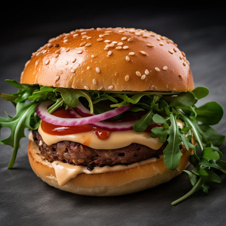 big and tasty burger.の素材