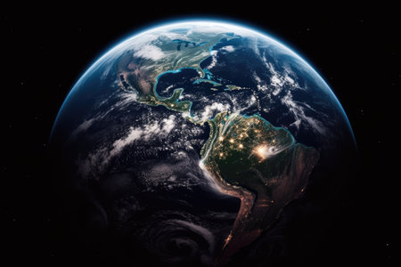 earth from space.の素材