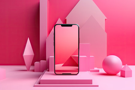 new model of the smartphone.の素材