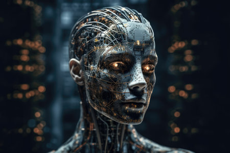 artificial intelligence person.の素材