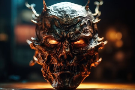 evil demonic mask.の素材