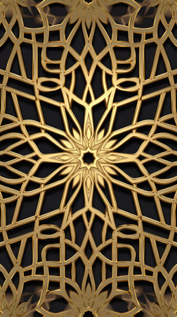 neon mandala background.の素材