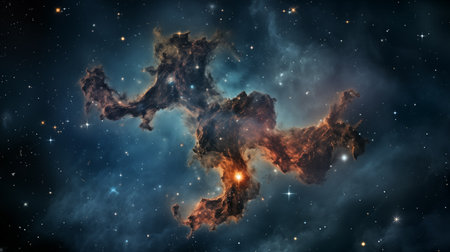 stars in the outer space.の素材