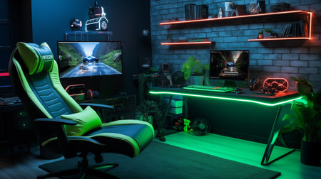 cool gamer room.の素材