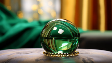 glass sphere decoration.の素材