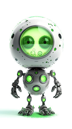 funny computer robotの素材