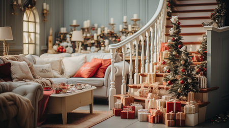 Christmas interior of the house.の素材