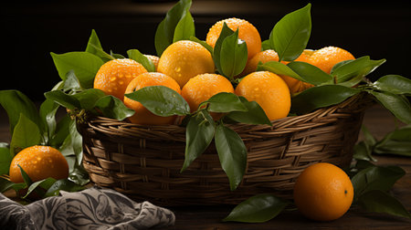 fresh tangerines.の素材