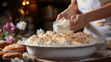 cooking the cake.の素材