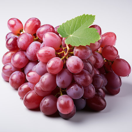bunch of red grapes.の素材