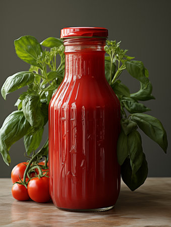 tomatoes and ketchup.の素材