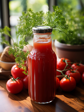 tomatoes and ketchup.の素材