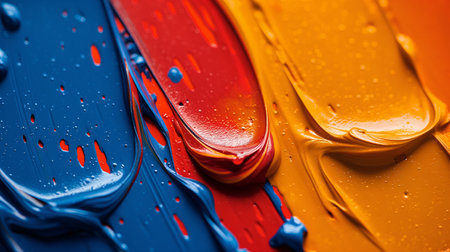 colorful paint strokes.の素材