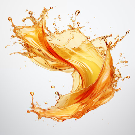 orange juice splash.の素材