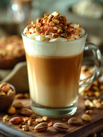 tasty pistachio latte.の素材