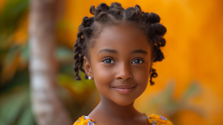 portrait of a little girl.の素材