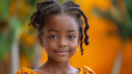 portrait of a little girl.の素材