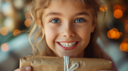 surprised happy girl.の素材